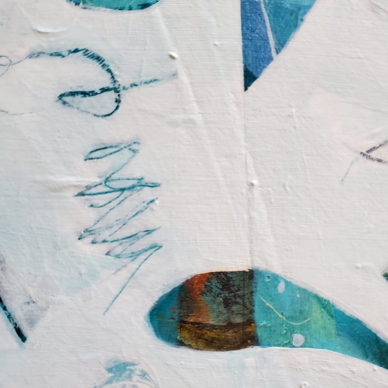 Close up of Buoyed by the Midline - An original abstract painting by Kathryn Gruber
