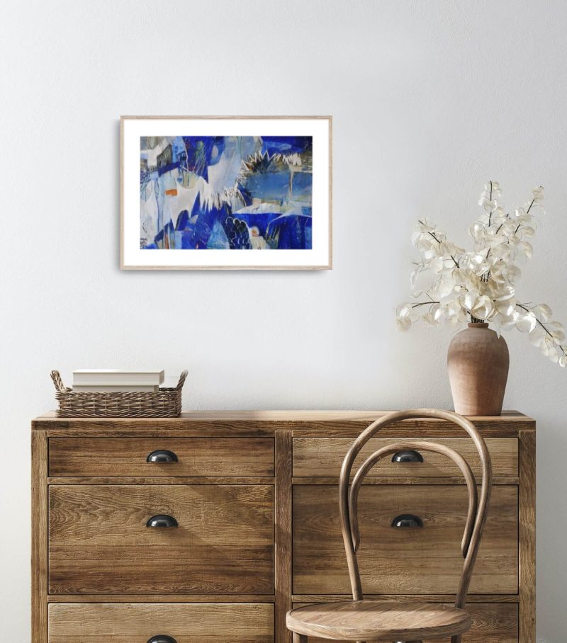 World Within Worlds, an abstract painting by Kathryn Gruber - in situ