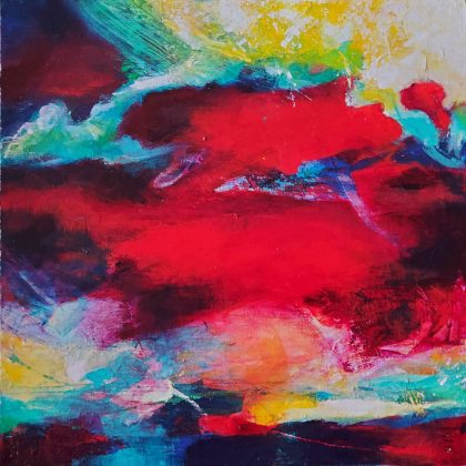 Glow is an original abstract painting by Kathryn Gruber