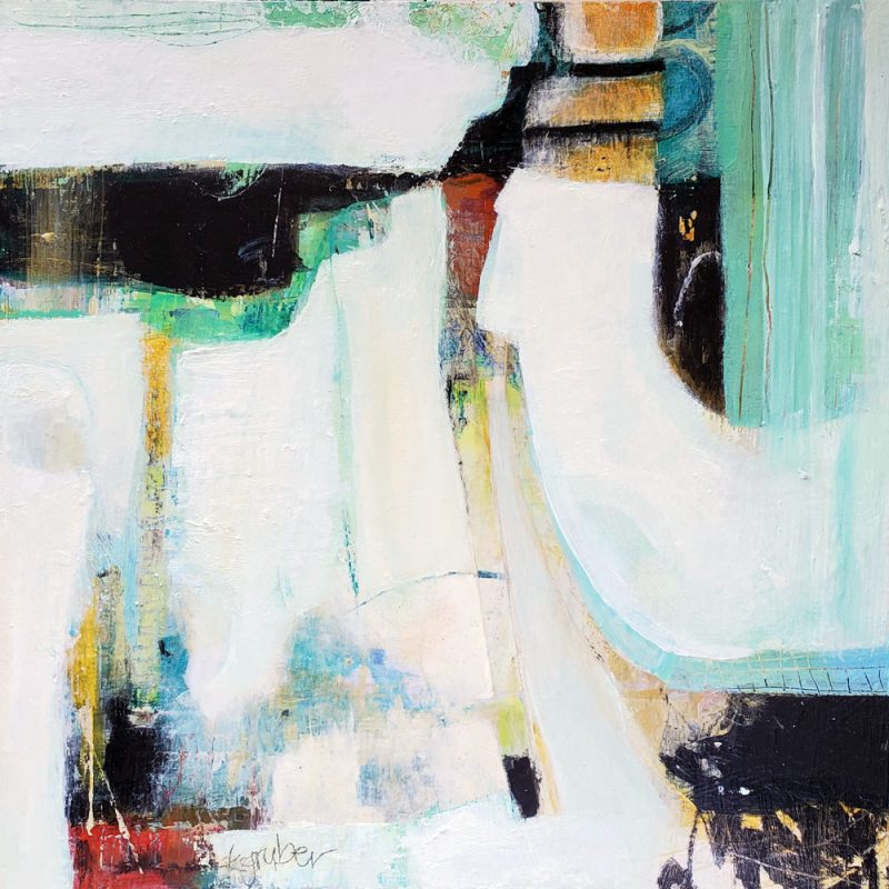 'Exuberant' is an original abstract painting by Kathryn Gruber