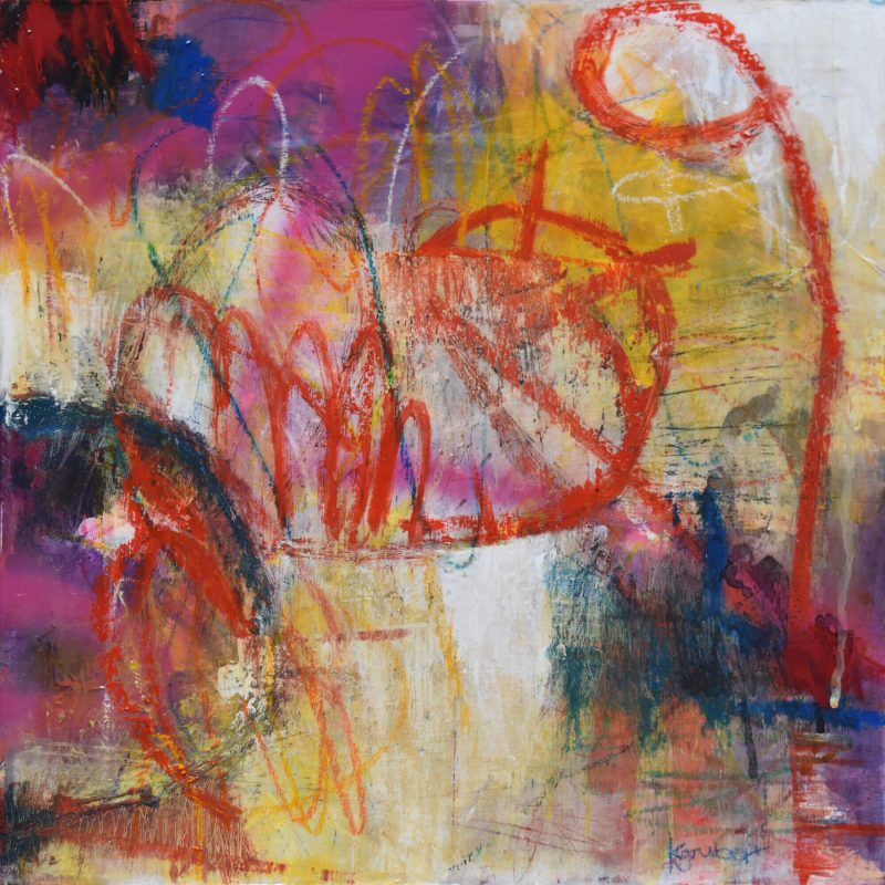 Bold, an expressive abstract artwork by Kathryn Gruber