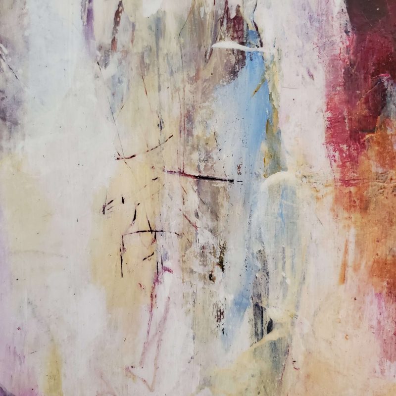 Close up of of Abstract painting 'Tree Story 4' by Kathryn Gruber