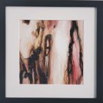 Framed and mounted picture of Abstract painting, 'Graceful Witness' by Kathryn Gruber