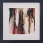Framed and mounted picture of Abstract painting, 'Heartwood' by Kathryn Gruber